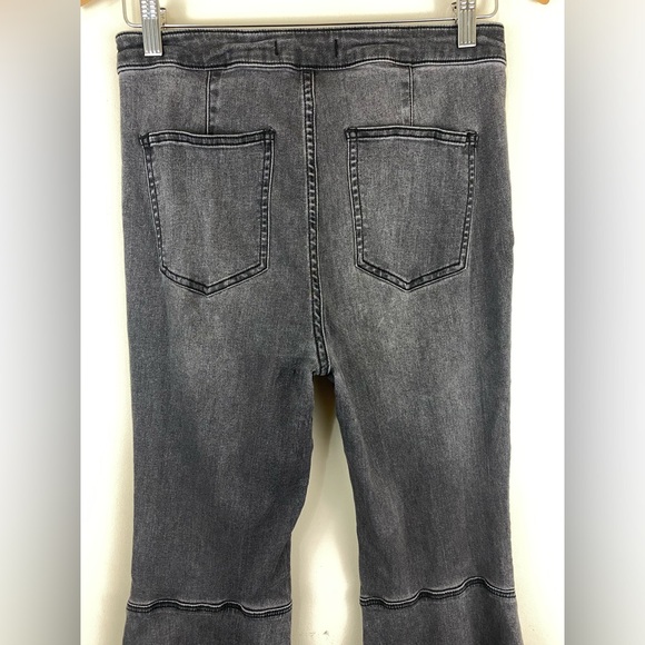 Free People Jeans Just Float On Flare Stretch Jean Black size 29 - Picture 6 of 8